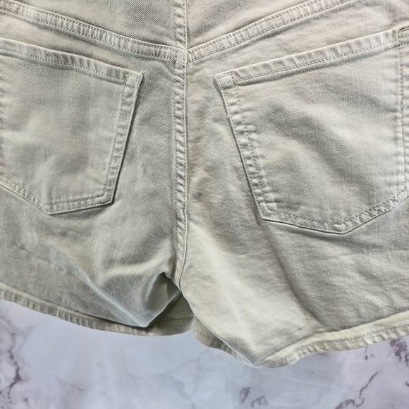 Old Navy Shorts Womens 8 Green High Rise OG Valganna Mom Light Mint Denim Jean - Picture 7 of 11